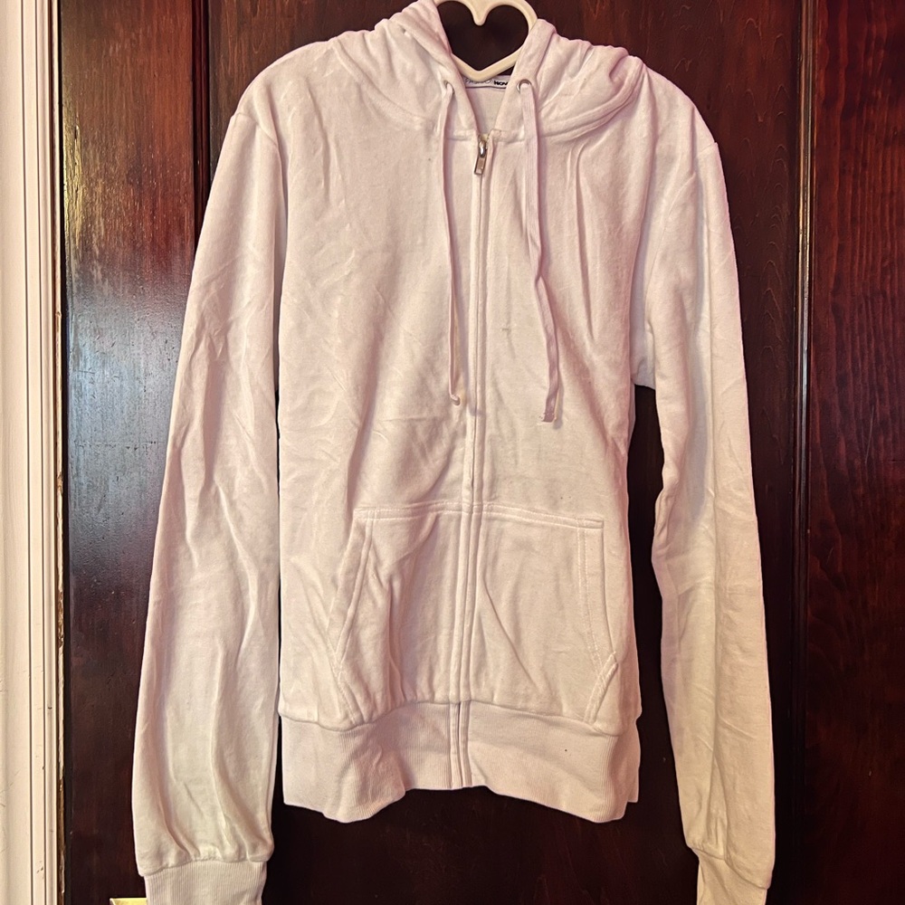 Fashion Nova OG Trendsetter White Velour Hoodie